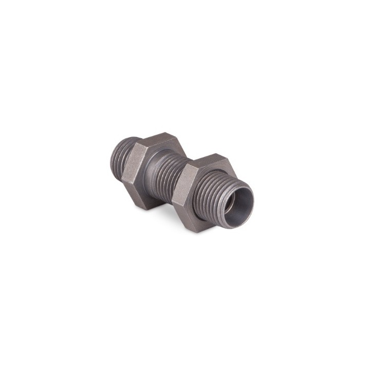 Korpus złączki prostej grodziowej z przeciwnakrętką M16x1,5 10L 7020-10L-1NI