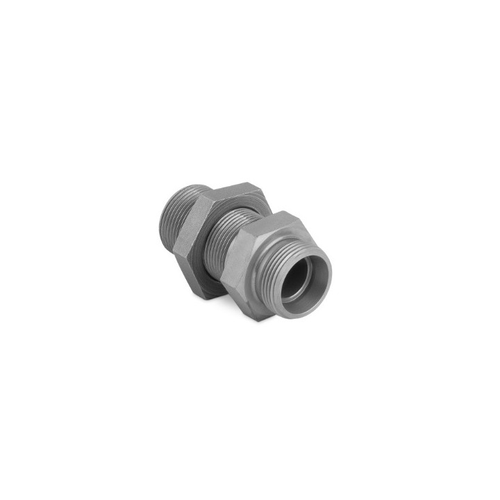 Korpus złączki prostej grodziowej z przeciwnakrętką M16x1,5 8S 7020-08S-1NI