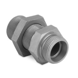 Korpus złączki prostej grodziowej z przeciwnakrętką M36x2 25S 7020-25S-1NI
