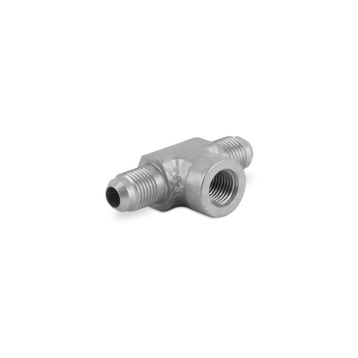Korpus złączki trójnikowej (symetr.)z gwintem wewn.- 1/4"NPTF, zewn.- 9/16"JIC