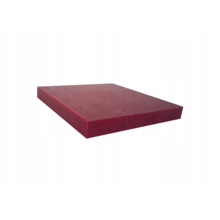Płyta poliamid PA6-G+olej czerwona 25x100x100 mm