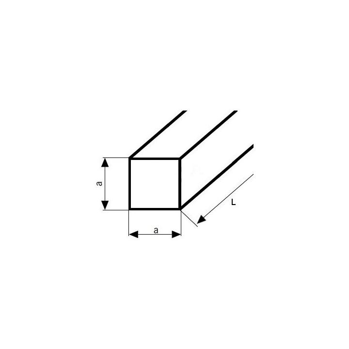 Pręt kwadratowy aluminiowy 35x35 dł. 2000 mm