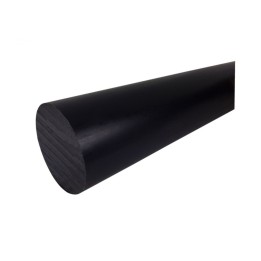 Pręt poliamid wałek Ø 18x1000 mm PA6+MoS2 czarny