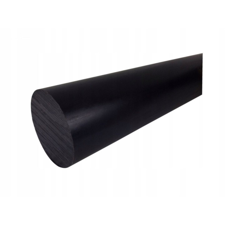 Pręt poliamid wałek Ø 8x1000 mm PA6+MoS2 czarny