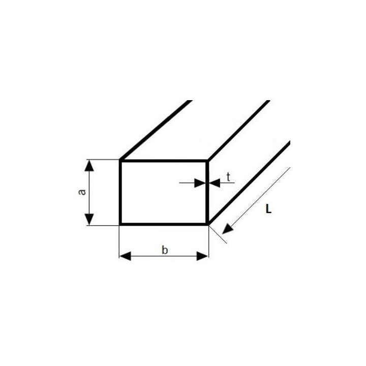 Profil nierdzewny surowy 80x40x1,5 dł.2000 mm