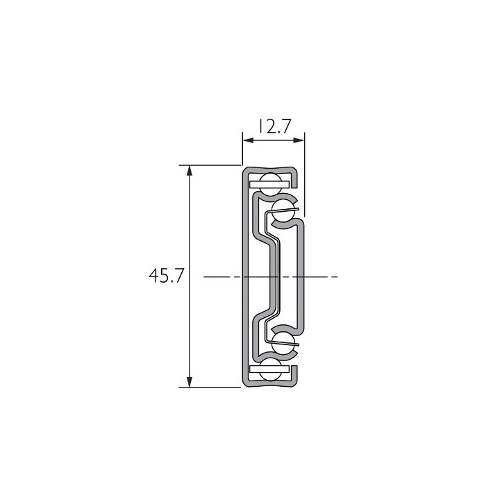Prowadnica DB3832-0055TR ACCURIDE