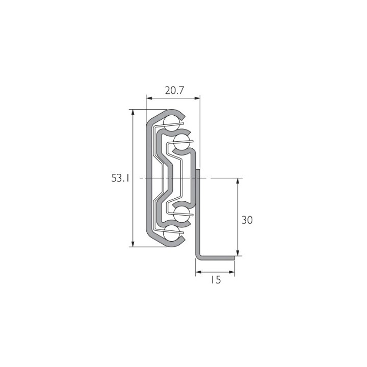 Prowadnica DZ5321-6050 ACCURIDE