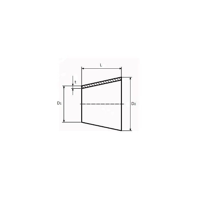 Redukcja nierdzewna 60,3 mm x 48,3 mm AISI 304