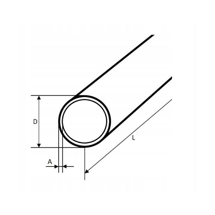 Rura stalowa bezszwowa 42,4x6,3 1500 mm