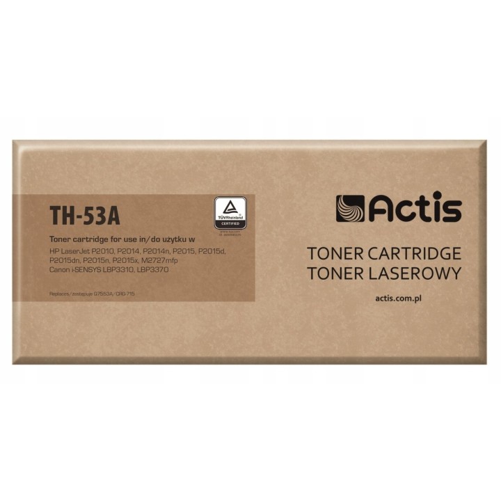 Toner ACTIS TH-53A (zamiennik HP 53A Q7553A, Canon