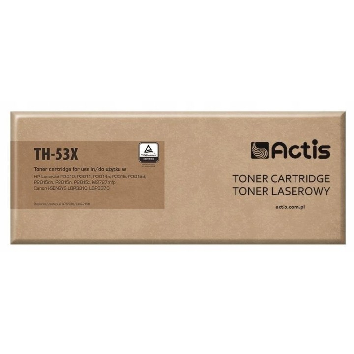 Toner ACTIS TH-53X (zamiennik HP 53X Q7553X, Canon