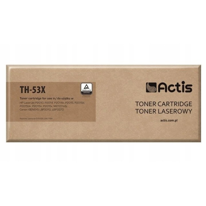 Toner ACTIS TH-53X (zamiennik HP 53X Q7553X, Canon
