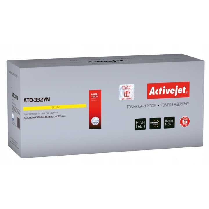 Toner Activejet ATO-332YN (zamiennik OKI 46508713;