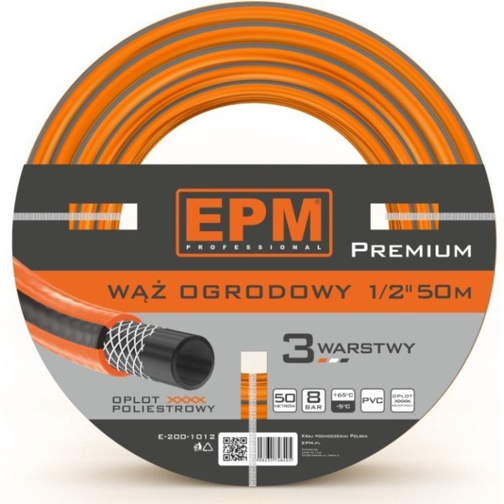 Wąż. zbrojony do urządzeń zraszających 1/2 50mb pr