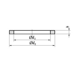 12x17x1.5 Podkładka aluminiowa DIN 7603A 10 szt.