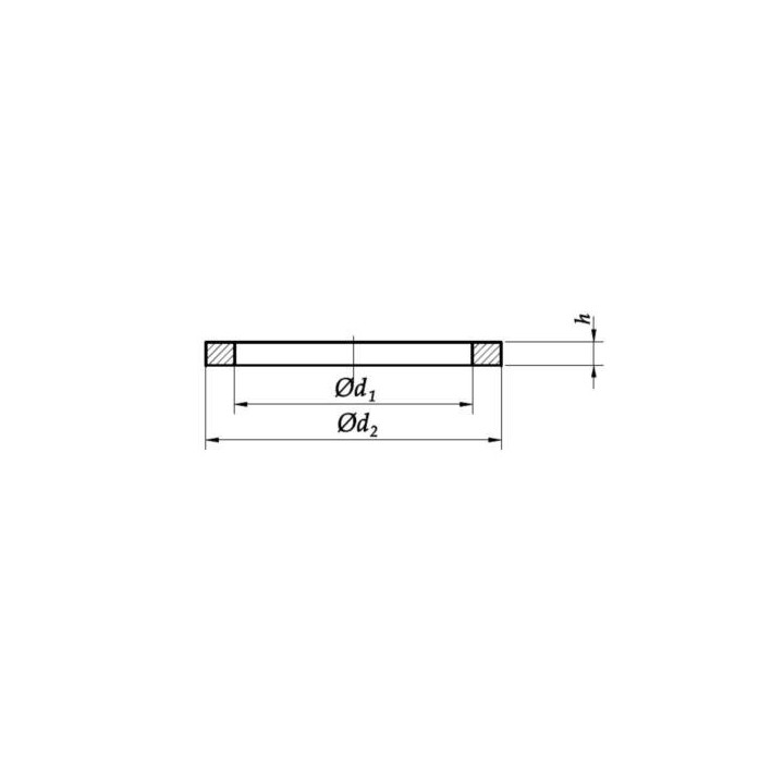 18x24x1,5 Podkładka miedziana DIN 7603A 100 szt.