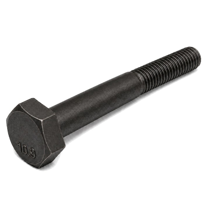 M10x1x70 Śruba z łbem sześciokątnym 10.9 bez pokrycia DIN 960 - 2 szt.