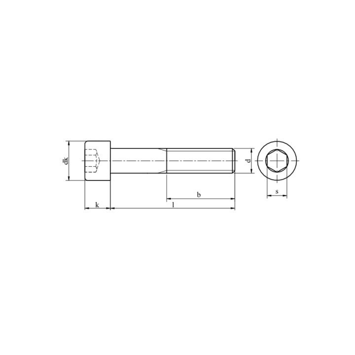 M10x90 Śruby imbusowe A2 DIN 912 NG 50 szt.