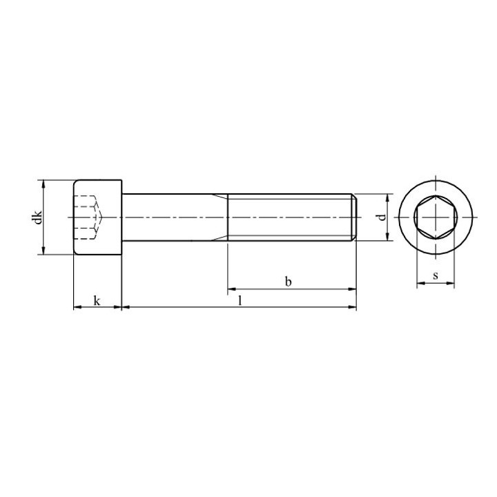M16x30 Śruby imbusowe ocynk 8.8 DIN 912 PG 50 szt.