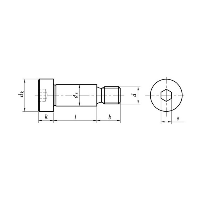 M20/24x100 Śruba pasowana łeb walcowy ISO 7379 1sz