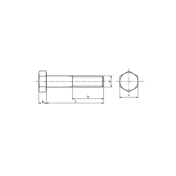 M20x1,5x100 Śruba kl.10.9 oc.płatkowy DIN 960 1 szt.uka