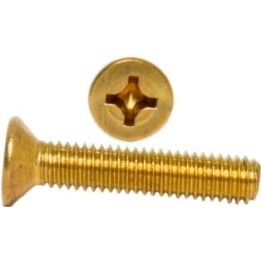 M3x8 Wkręty łeb stożkowy mosiądz DIN 965 20 szt.
