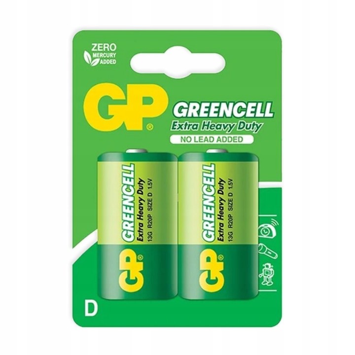 Bateria GREENCELL 1.5 V R20 2 szt.