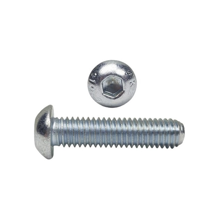 M5x30 Śruby kuliste ocynk kl.10.9 ISO 7380 10 szt.