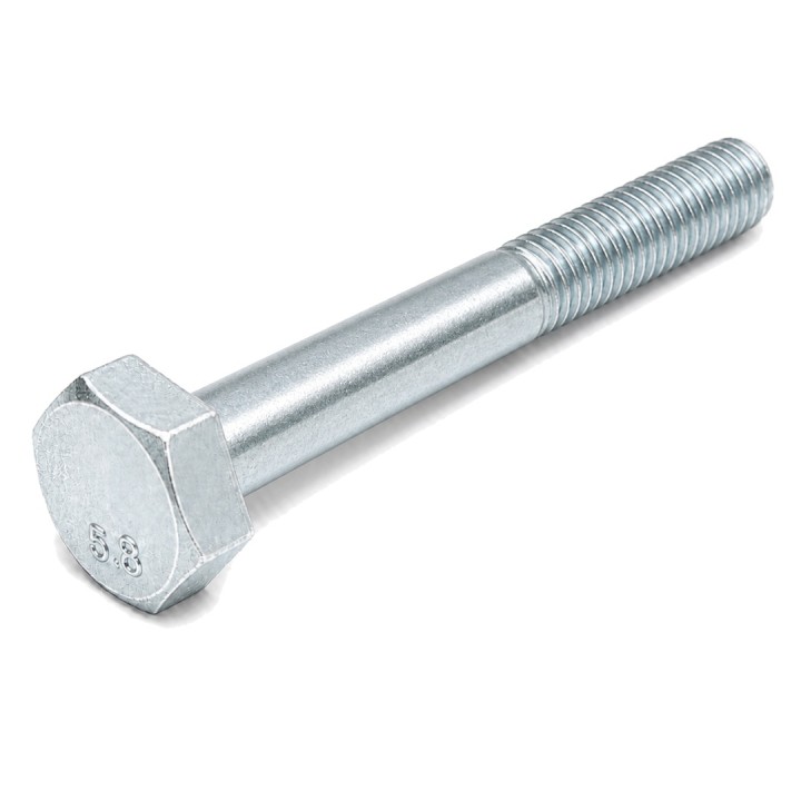 M8x45 Śruba z łbem sześciokątnym 5.8 ocynk galwaniczny DIN 931 - 5 szt.