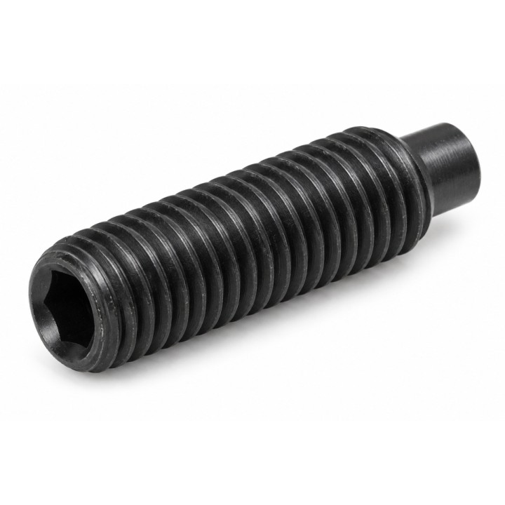 M8x50 Wkręty dociskowe bez łba DIN 915 / ISO 4028, stal czarna - 5 szt.