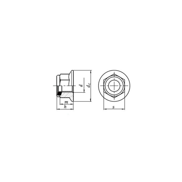 Nakrętka samohamowna M6 DIN6926 oc pł 10 szt.