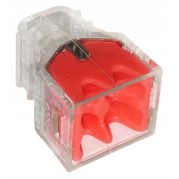Szybkozłączka 4 × 0,5-2,5 mm² transparentna/czerwony
