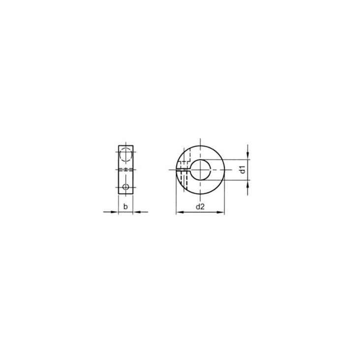 Pierścień osadczy zaciskowy 25x50x12 mm