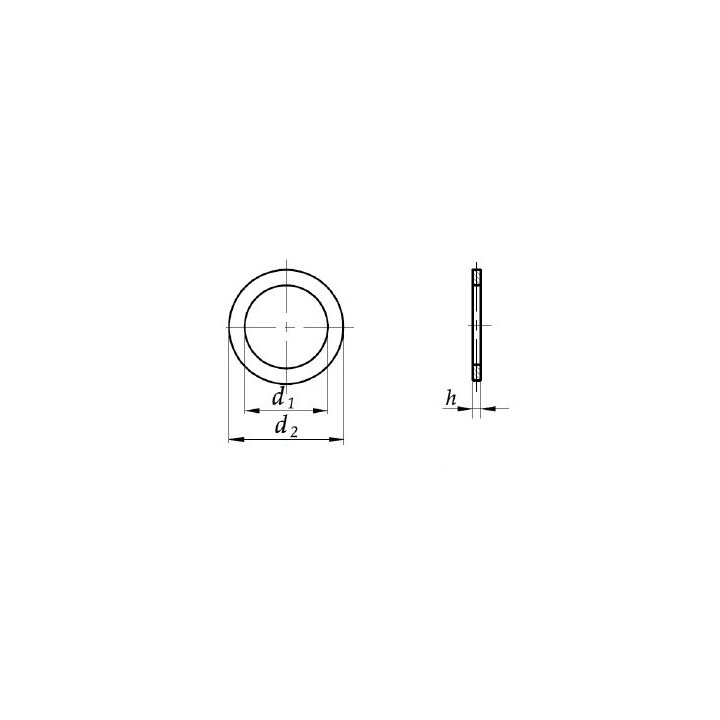 Podkładka dystansowa 35x45x0,5 DIN 988 5 szt.