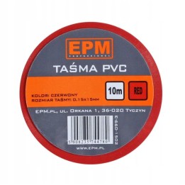 Taśma izolacyjna 15 mm*10 m czerwona