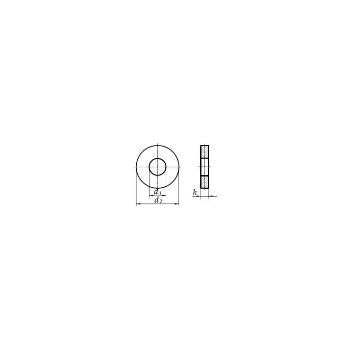 Podkładka pogrubiona M16 A2 DIN7349 100 szt.