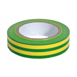 Taśma izolacyjna 15 mm*10 m żółto-zielona