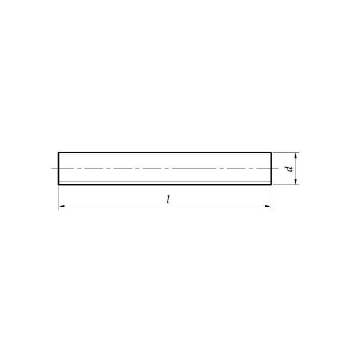 Pręt gwintowany M20 Śruba DIN 976 8.8 czarny 1 szt.
