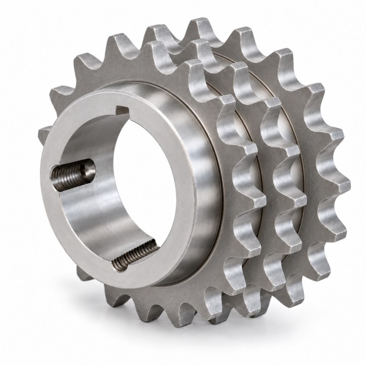 Koło łańcuchowe 08B-3 1/2" Z=17 pod Taper Lock 1210, niehartowane