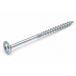 6x60 Wkręty ciesielskie AN127 z łbem podkładkowym Torx TX30, ocynk biały - 10 szt.