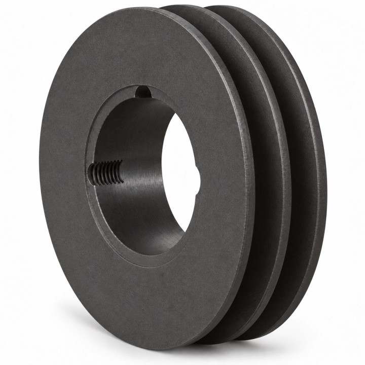 Koło pasowe SPZ 200/2 pod Taper Lock 2012 — Hubber — autorska wizualizacja poglądowa, bez tulei