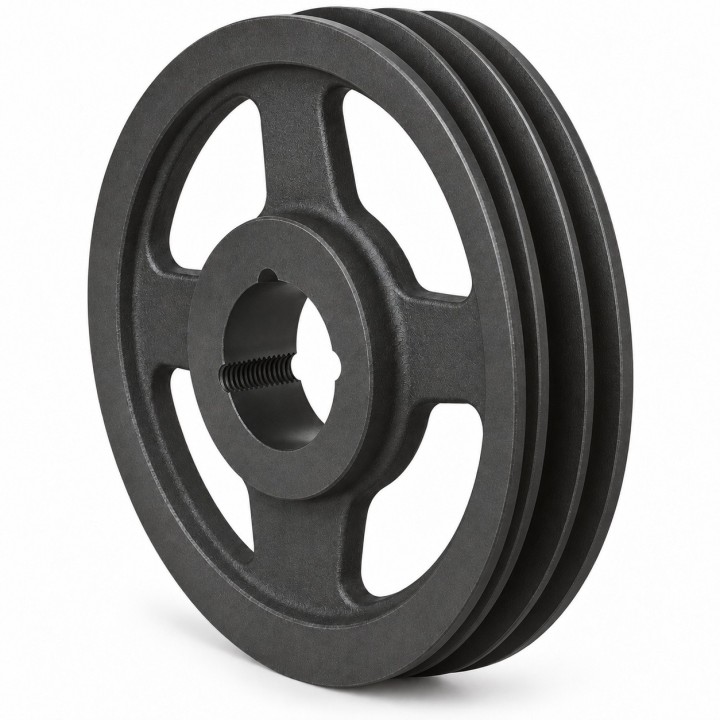 Koło pasowe SPZ 250/2 pod Taper Lock 2012 — Hubber — autorska wizualizacja poglądowa, bez tulei