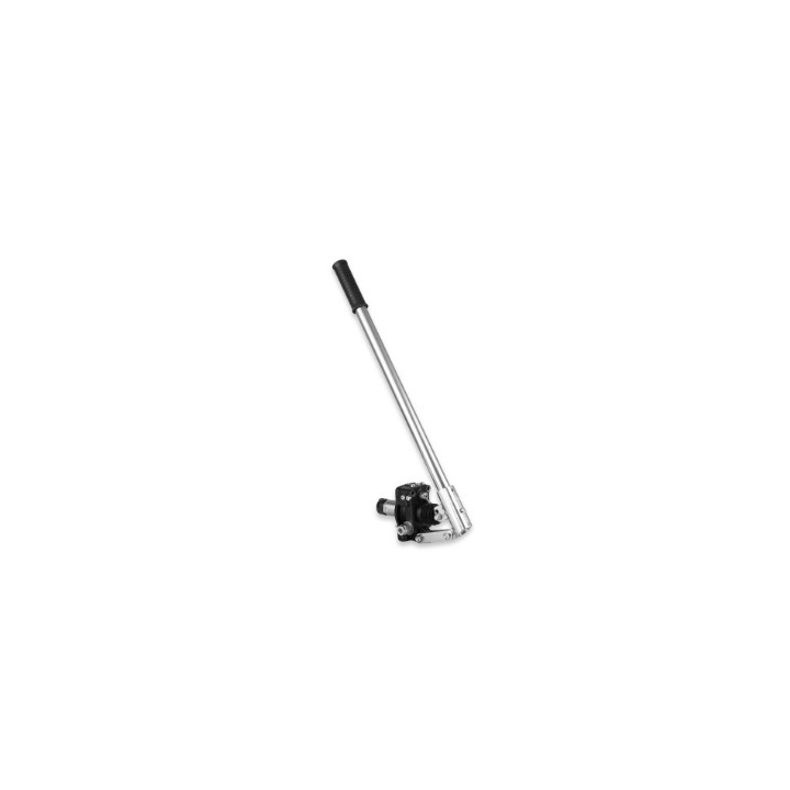 Pompa ręczna zbior. pod siłownik dwust. działania 12cm3, 3/8"BSP 380bar z zamkiem hydrau. i zaworem przecią. PMDVB 12cc-byB-s