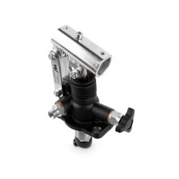 Pompa ręczna zbiornikowa pod siłownik jednostronnego działania 6cm3 3/8"BSP 500bar z zaworem i pokrętłem rozładowczym PM 6byB-s