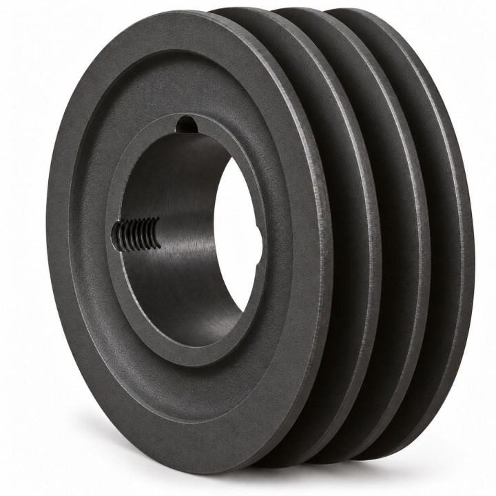 Koło pasowe SPZ 224/3 pod Taper Lock 2012 — Hubber — autorska wizualizacja poglądowa, bez tulei