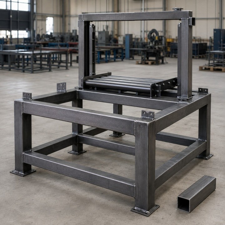 Przykładowa konstrukcja warsztatowa z profili stalowych