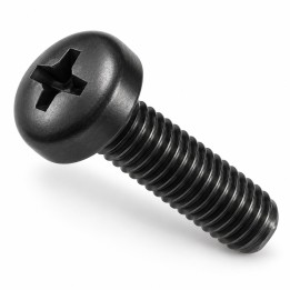 Wkręt z gwintem metrycznym DIN 7985-H A4 Black Oxide — ilustracja