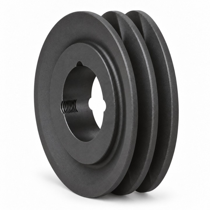 Koło pasowe SPA 63/2 pod Taper Lock 1008 — Hubber — autorska wizualizacja poglądowa, bez tulei