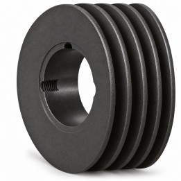 Koło pasowe SPA 100/4 pod Taper Lock 1615 — Hubber — autorska wizualizacja poglądowa, bez tulei