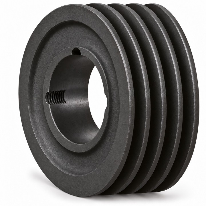 Koło pasowe SPA 250/4 pod Taper Lock 3020 — Hubber — autorska wizualizacja poglądowa, bez tulei